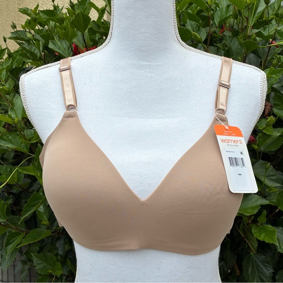 Warner's Blissful Benefits Bra Nude Size 36B NWT - Picture 2 of 6